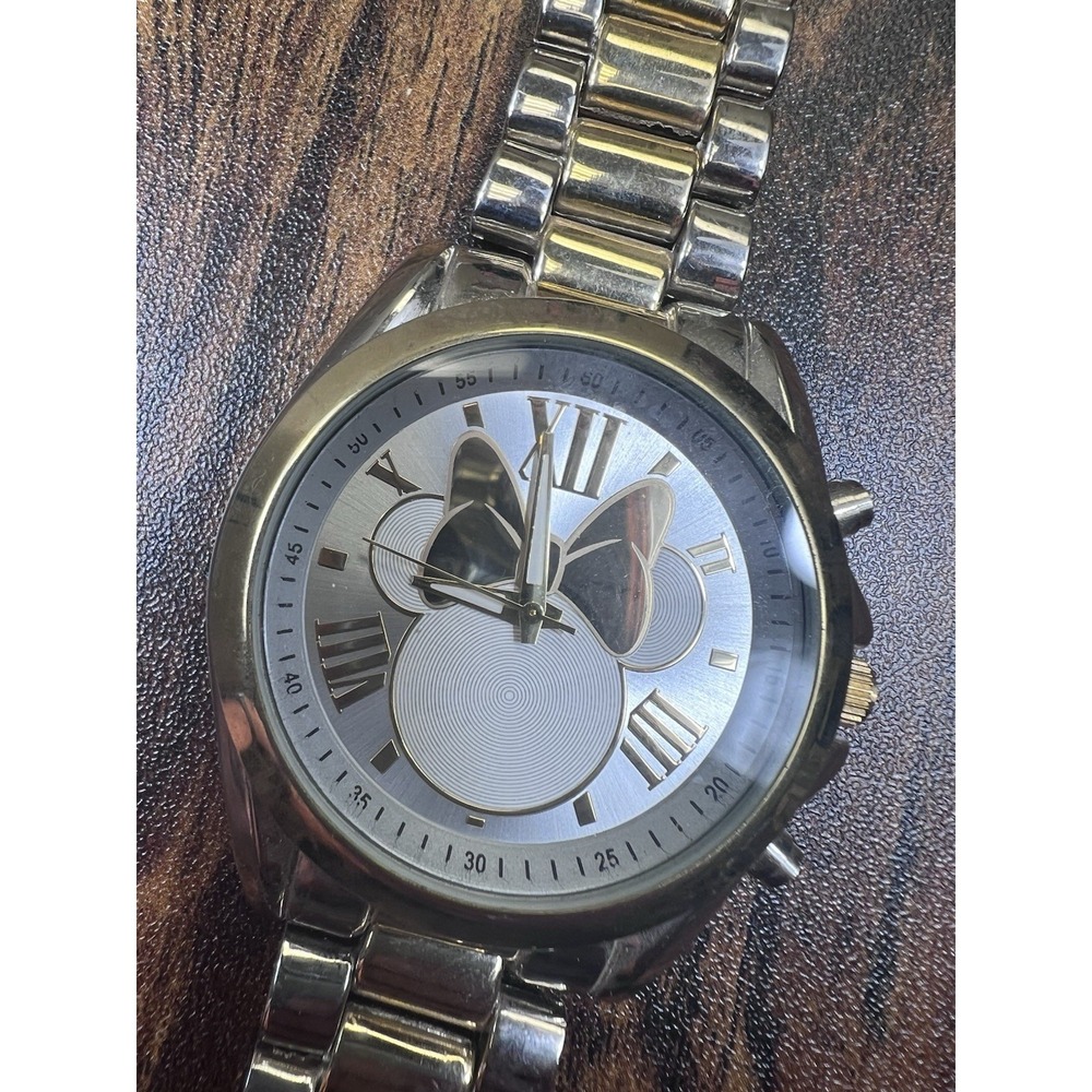 Disney Minnie Mouse Watch Two Tone Case / Two Tone Stainless Steel Bracelet